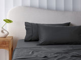 Accessorize 400TC Charcoal Bamboo Cotton Mega / Super Sheet Set 50cm Wall Queen V442-HIN-SHEETS-BAMBOOCOTTON50CM-CHARCOAL-QS