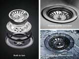 Cefito Kitchen Sink Basin Stainless Steel Under/Top/Flush Mount Bowl 155X50CM SINK-B-15550-R010