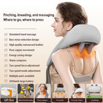 5D Massagers for Neck and Shoulder with Heat Goletsure Pain Relief Deep Kneading Grey V201-W12783205