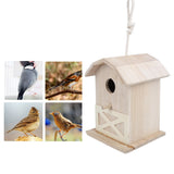 Mini Outdoor Wooden Bird House Nesting Cage Accessory for Garden Patio Decoration Ornament V1294-YM0901-3111200119911