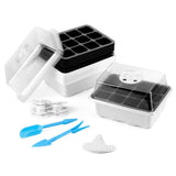 12 Holes Indoor Greenhouse Cultivation Box Seeding Plant Nursery Box Set Gardening Germination V1294-YM0901-10062772