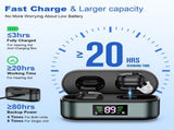 Rechargeable In-the-Ear Hearing Aids with Charging Case and LCD Display Ultra-Compact Sound V1107-CS-HLCHS