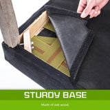 4X French Provincial Dining Chair Oak Leg AMOUR BLACK V274-FT-FC8443-BK4