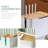 Home Cable Organizer Box White Router Container Simple Installation and Convenient Use V1192-AZ-W-26910