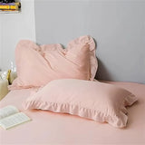 Ruffled Edge Marseille Eden Quilt / Doona / Duvet Cover set V745-AQ081213K3