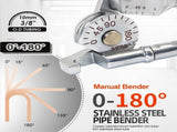 Manual Tube Bender Tool with Dual Long Handles and Angle Scale for Copper Aluminum Thin Steel and V1341-ZY-TX5BNKQ7-B