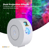 Social Hike Smart Galaxy Star Projector WiFi LED Light App Voice Control White V238-SUPDZ-41248457195600