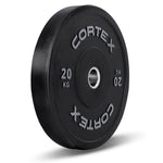 CORTEX 20kg Black Series V2 50mm Rubber Olympic Bumper Plate V420-CSWP-OBPV220-2