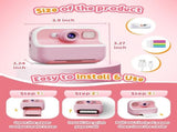 1 Children's Digital Camera with Instant Printing 1080P HD 2.4-inch Screen, Pink, Includes Paper and V1188-MS-325-0191