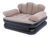 Inflatable Sofa Bed Portable Foldable Thickened Flocked PVC Blow Up Couch Mattress for Home Travel V1294-YM0901-3116240012211