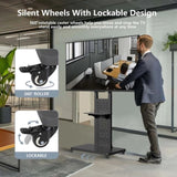 Heavy Duty Mobile TV Stand with Wheels V178-62248