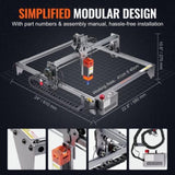 Laser Engraver, 5W Output Laser Engraving Machine, 16.1" x 15.7" Large Working Area, 10000mm/min V952-KZXSE5W4140CMJMXEV3