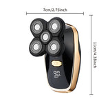 Black 5-Head Rotary Shaver - Waterproof & wireless V888-ELOSUNG39076
