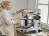Commercial Food Mixer, 18.7L Commercial Stand Mixer with 3 Adjustable Speeds, 1100W Dough Mixer with V952-ZXSPJBJ20QT1FBO63V3