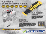 72-Piece Professional Precision Screwdriver Set - Magnetic Repair Tool Kit for Electronics, PC & V888-ELOSUNG33931