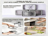 Multifunctional Vegetable Chopper, Onion & Vegetable and Fruit Cutter with Container, Kitchen V1366-AZ2-W-23504