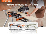 Miter Saw Stand 300lbs Load Capacity Steel Collapsible Stand for Miter Saw V952-RZXXQJZJGZ782C9FHV0