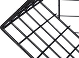 3-Piece Black Hexagon Wire Wall Shelf Set, Industrial Mesh Display Shelves in 3 Sizes V1188-MS-731-111