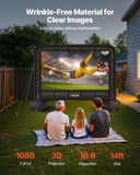 VEVOR 14 ft Inflatable Movie Screen 16:9 600D Movie Projection with Portable Bag V952-XCQSTYPMZJS1HUC89001V3