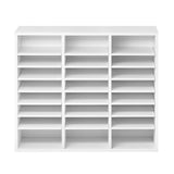Literature Organizer, 24 Compartments Office Mailbox with Adjustable Shelves, Wooden Mailbox Sorter V952-WJJEKBHB24G905SHCV0