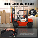 VEVOR Universal Forklift Seat Wrap-around Forklift Seat Adjustable Back Seatbelt V952-CCZYBGKAQD009OS2EV0