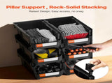 Plastic Stackable Bins, 37.7 x 21.5 x 18 cm , Plastic Containers for Organizing and V952-DDWLX6GZ14LHKWMV2001V0