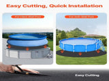 27ft Round Pool Liner Pad, Pool Liner Pad for Above Ground Swimming Pools, Extra-Thick Pool Mat, V952-DSYYCDDROUND7IZE8001V0