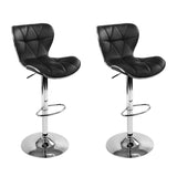 Artiss 2x Bar Stools Gas Lift Leather Seat Black BA-TW-NEW4045-BKX2