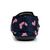 ARCHLINE Orthotic Plus Slippers Closed Scuffs Pain Relief Moccasins - Navy Hearts - EU 39 V563-AS311-39