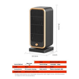 Space Heaters500W Energy Efficient Quiet Mini Portable Heater, PTC Ceramic Fast Heater Function for V1192-AZ-W-3805