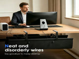 27.56" Cable Management Tray Stable Protective Pads, Drill-Free Installation, Ideal Cord Hider for V1369-AZ3-W-12045