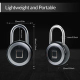 Fingerprint Padlock, Keyless Smart Fingerprint Lock for School Locker , 5000 N High Tensile Strength V1366-AZ2-W-06134