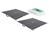 2Pcs 15W Solar Panel Board 50A Controller Cable Kit with Dual USB Port for Car Marine Boat V1294-YM0901-3114210078811