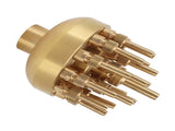 Fountain Nozzle Brass 3 Layers Adjustable Water Fountain Nozzle Spray Sprinkler for Garden Park Pond V1294-YM0703-3111230049411