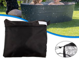 4Ft/6Ft/8Ft Bathtub Cover Pool Hot Tub Cover Oval Reservoir Ice Bath Cover Tank Cover Oxford Cloth V1189-LWWAL-20260327-04325