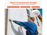 House Wrap, 2.74 x 22.86 mm, 0.13 mm Thick Vapor Barrier, Heavy Duty Plastic Sheeting for V952-FSTQM9FT75FT4A5KQ001V0