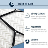 Bed Sheet Straps, 82 Pieces Heavy Duty Elastic Sheet Holders Suspenders of Mattresses, Short Long, V1258-DP02-C-429