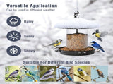 Metal Roof Bird Feeder - Chew Proof for Outdoor Hanging Wild Bird Seeds V1107-134-04161
