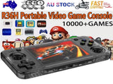 10000 Games R36H Portable Video Game Consoles Retro Handheld Game Console Black V201-R36H0064BL8AU