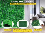 Artificial Boxwood Panels, 12 PCS 20"x20" Boxwood Hedge Panels, PE Artificial Grass Backdrop V952-AQFSYCGTYSW246OI9V0