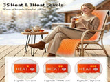 USB-Powered Heated Seat Cushion and Throw Blanket, Soft Flannel Fleece, Fast Heating with 3 V1341-ZY-B9J34DBA-S