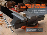 16.7cm Bench Vise Anvil Swivel Locking Base Heavy Duty Ductile Iron Vice V952-DGNTQDXZSYC65J49IV0