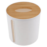 Paper Roll Holder Organizer with Stable Base and Lid for Home Bathroom Kitchen V1369-AZ3-W-10631