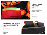 40L Yellow Lightweight Outdoor Hiking Backpack with Detachable Suspended Frame & Rain Cover V888-ELOSUNG55194-1