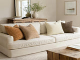 Pack of 4 Brown Couch Throw Pillow Covers 18x18 Inch Soft Decorative Chenille Pillows Farmhouse V1192-AZ-W-3197