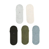 5X Small Daily No Show Socks - MULTI COLOUR	5X Rexy Daily No Show Ankle Socks Small Non-Slip Breath V274-GM-RXCNOS-S5-MUT