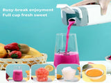 Black Portable Wireless 420ML Blender Bottle - 12-Blade Crushing Power, V888-ELOSUNG39697