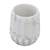 Makeup Brush Holder Durable Glossy Resin Large Capacity Modern Design Marble Vein Makeup Brush V1294-YM0523-3117220048711