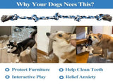 Dog Ropes for Aggressive Chewers,Heavy Duty Dogs for Medium Large Dogs,Tough Twisted Rope V1192-AZ-W-31118