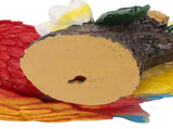 Parrot Sculpture Resin Bird Figurine Half Face Hanging Sculpture for Wall Tree Living Room Balcony V1294-YM0901-3111250017111